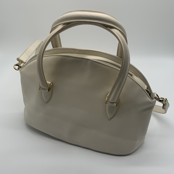 Vintage Coach Classic White Leather Bag - Picture 3 of 16
